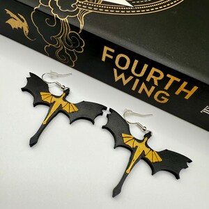 Fourth Wing Dragon Earrings