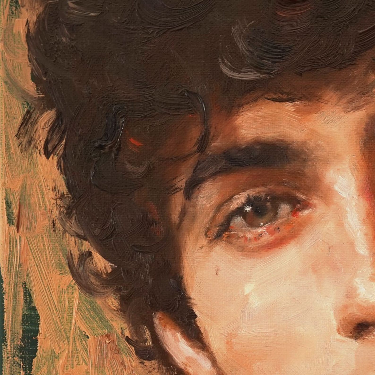 Original Oil Painting Young Man Portrait Handsome Etsy