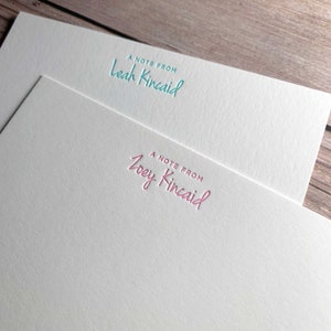 Custom Letterpress Stationery. Personalized Stationery. Stationery Gift Set. Design Your Own Stationery Set. Custom Notecards.