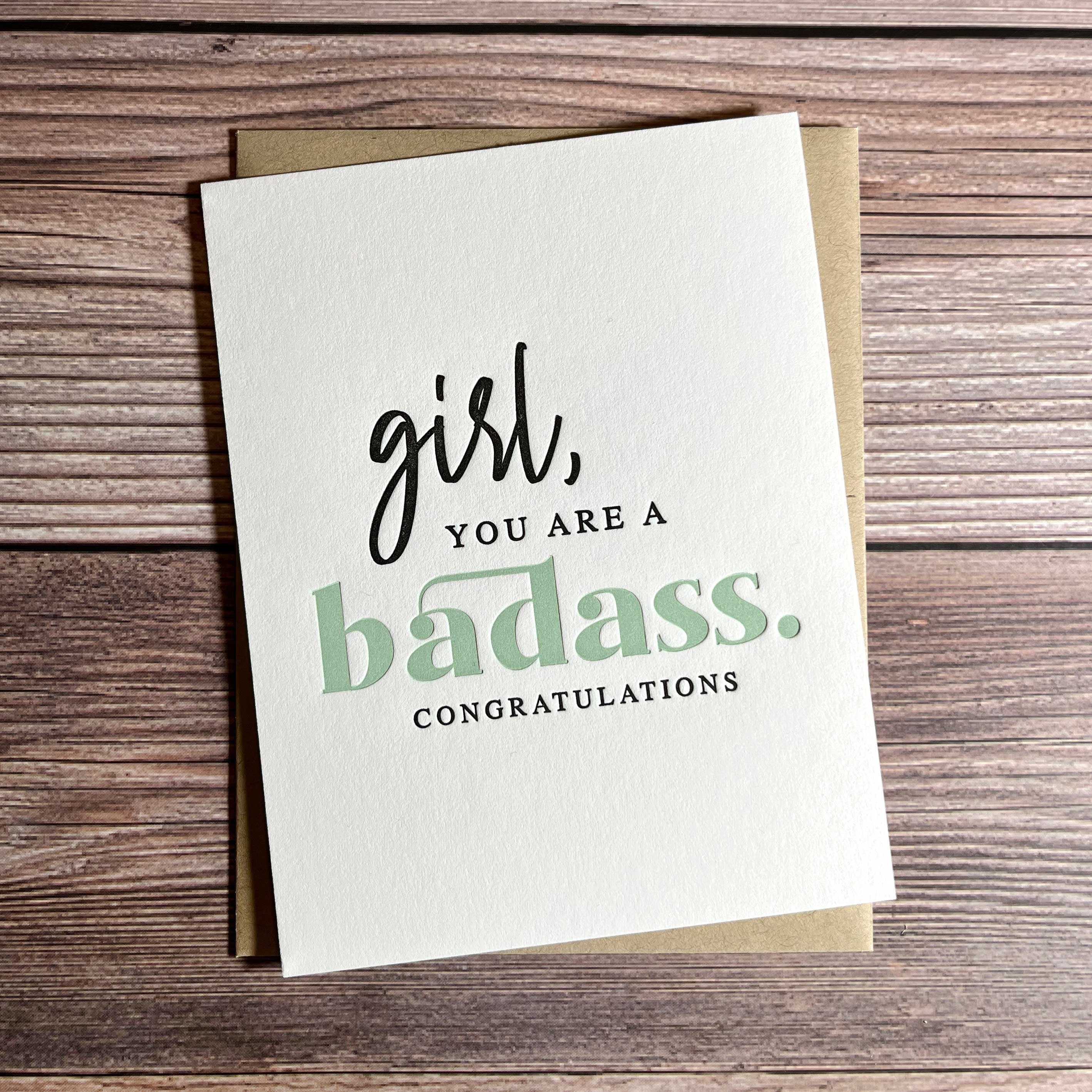 Tarjeta de mujer ruda. Felicitaciones por un nuevo trabajo. Regalo de ascenso. Tarjeta de felicitación de graduación para ella. Tarjeta de graduación divertida. Graduación de doctorado.