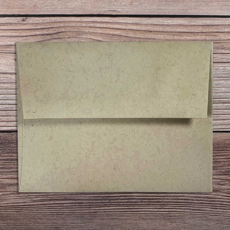 Square flap kraft color A2 envelope
