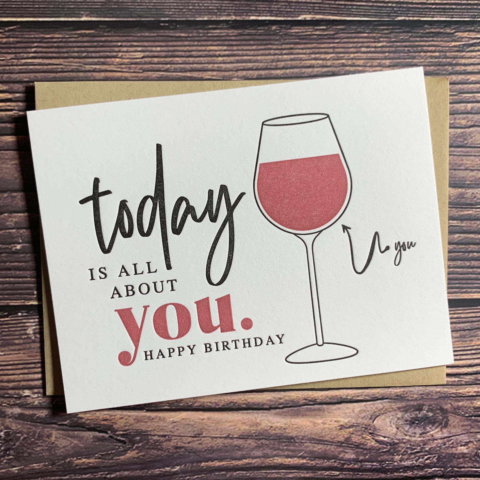 All About You Card. Birthday card for best friend. Girls Night