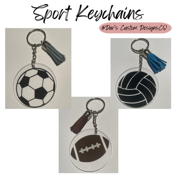 Sports Keychains Custom Keychains Acrylic Keychains Vinyl