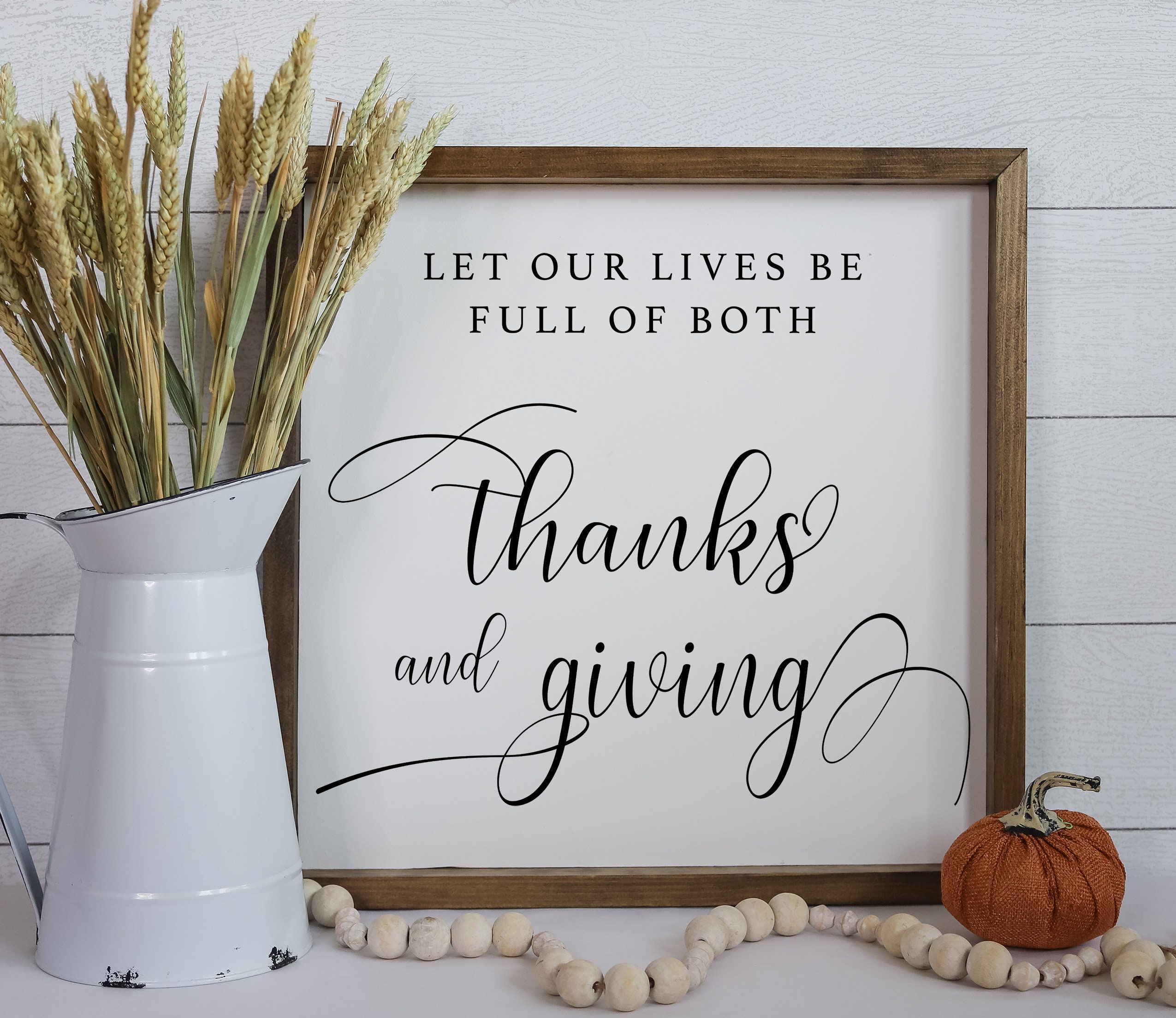 Christian thanksgiving wall art