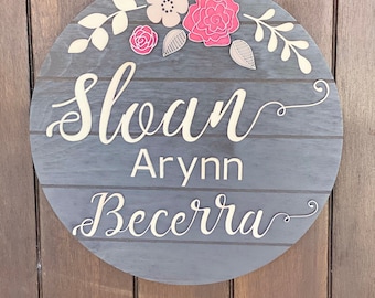 Baby Name Sign | Nursery Name Sign | Custom Sign | Baby Room Decor | Baby Shower | Laser Engraved | Baby 2021