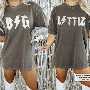 Rocker Big Little Reveal Shirts Comfort Colors Shirt Rock And Roll Sorority Shirts Edgy Big Little Shirts Oversized College Tee Trendy Shirt