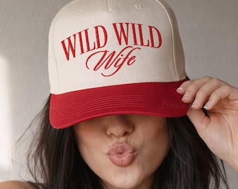 Célibataire sauvage sauvage : chapeau de camionneur brodé, chapeaux de fête de mariée personnalisés, cadeaux Western Bach, chapeau de mariée de cow-girl