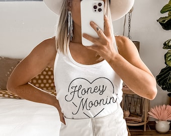 Honeymoon Tank Top Just Married Shirt Honeymooning Shirt Bride Tank Top Beach Trip Shirts Newlywed Outfit Bride Clothes Honeymoon Shirts