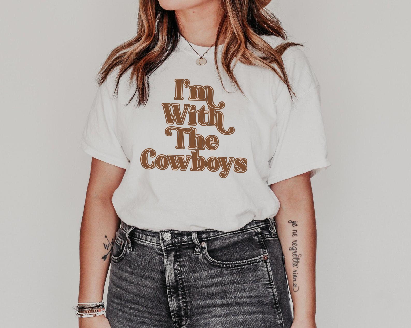 Rechtsaf album Ontslag nemen I'm With the Cowboys Shirt Boho Western Top Oversized - Etsy