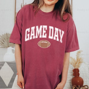 AMWIPE In My Game Day Era Shirt - Women's Oversized Football Tee For Game Day & Season Fans