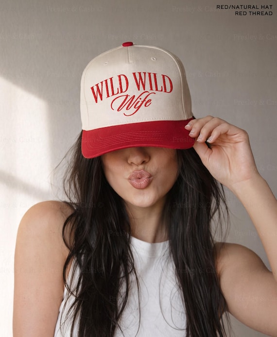 Wild Wild Wife Bachelorette: Embroidered Trucker Hat, Custom Bridal Party Hats, Western Bach Gifts, Cowgirl Bride Hat