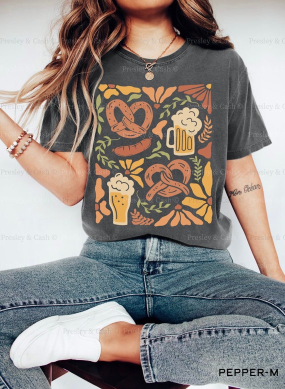 Oktoberfest Drinking Men Women Vintage German Flag Prost T-Shirt - Buy...