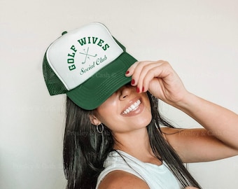 Golf Wives Social Club Hat Cute Trucker Hat Golf Wife Trucker Hat Abandoned Golf Wife Hats Funny Golf Gift Golf Club Trucker Hat Girls Club