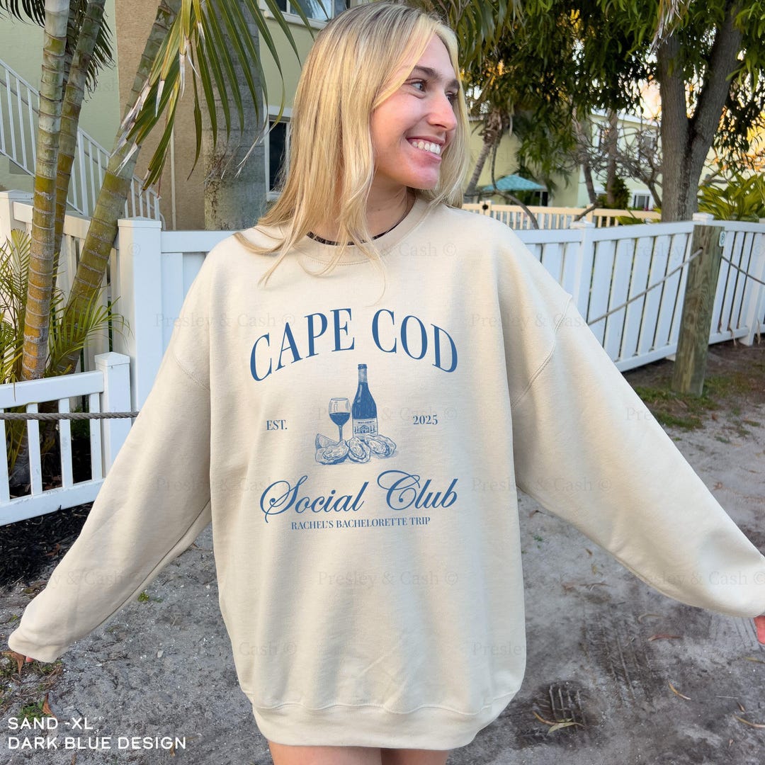 Cape Cod Bachelorette Sweatshirts Last Toast on the Coast Crewneck ...