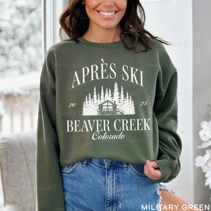 Snowboard Bachelorette Sweatshirt Apres Ski Sweatshirt Park City Bach Winter Bachelorette Crewneck Custom Bach Merch Girls Club Sweatshirt Military Green