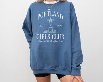 Portland Maine Bachelorette Sweatshirt Last Toast On The Coast Crewneck Custom Beach Merch Coastal Grandma Social Club East Coast Sweatshirt