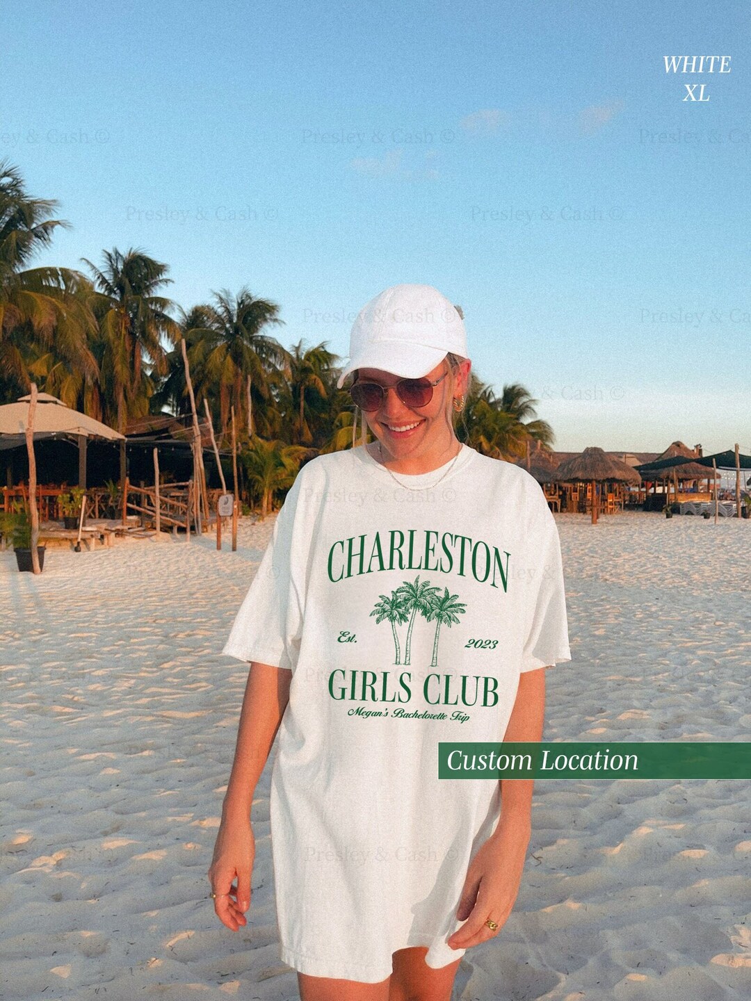 Charleston Girls Trip Shirt Enterrement de vie de jeune fille, Voyage à la  plage, Tee danniversaire, Week-end pour filles, Chemise de Caroline du Sud,  Tshirt de vacances Charleston -  France