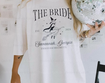 Witchy Bachelorette Shirt Bride's Coven Shirts Halloween Bachelorette Party Custom Witch Coven Shirts Gothic Celestial Bach Comfort Colors