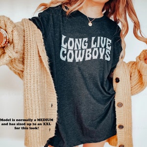 Long Live Cowboys Shirt Country Music Shirt Cowgirl Outfit - Etsy