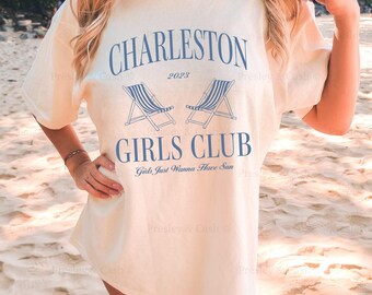 Chemises EVJF Charleston Chemise EVJF de plage personnalisée Dernier toast sur la côte Haut Charleston Bach cadeaux Chemise couleurs confort