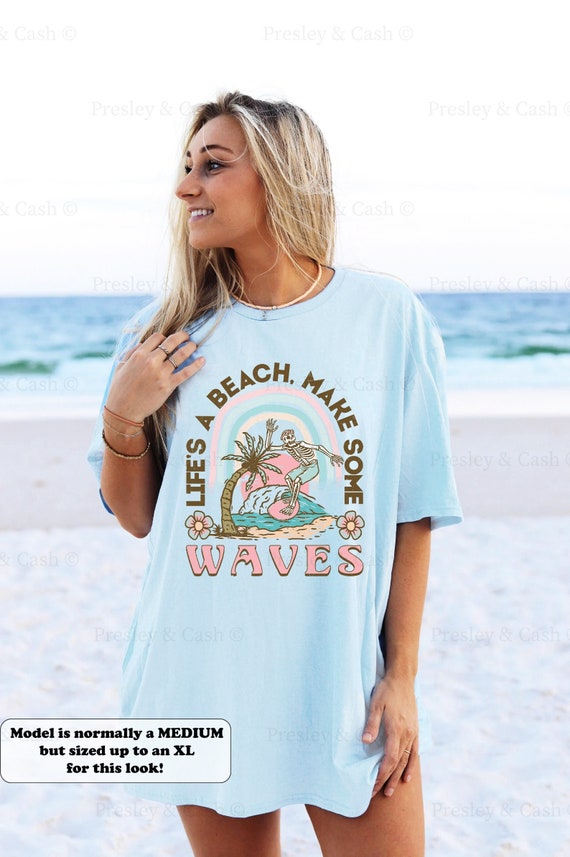 Oversized Coconut Girl Shirt Beach Cover up Tee Trendy Summer Clothes  Surfer Girl Shirt Y2k Clothes Preppy Aesthetic Comfort Colors Shirt -   Canada