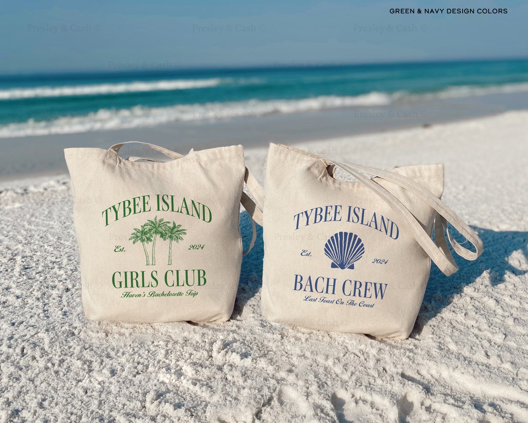 Tybee Island Bachelorette Party Bags Georgia Bachelorette Tote Bag ...