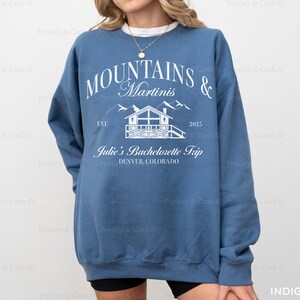Snowboard Bachelorette Sweatshirt Apres Ski Sweatshirt Park City Bach Winter Bachelorette Crewneck Custom Bach Merch Girls Club Sweatshirt 画像 2