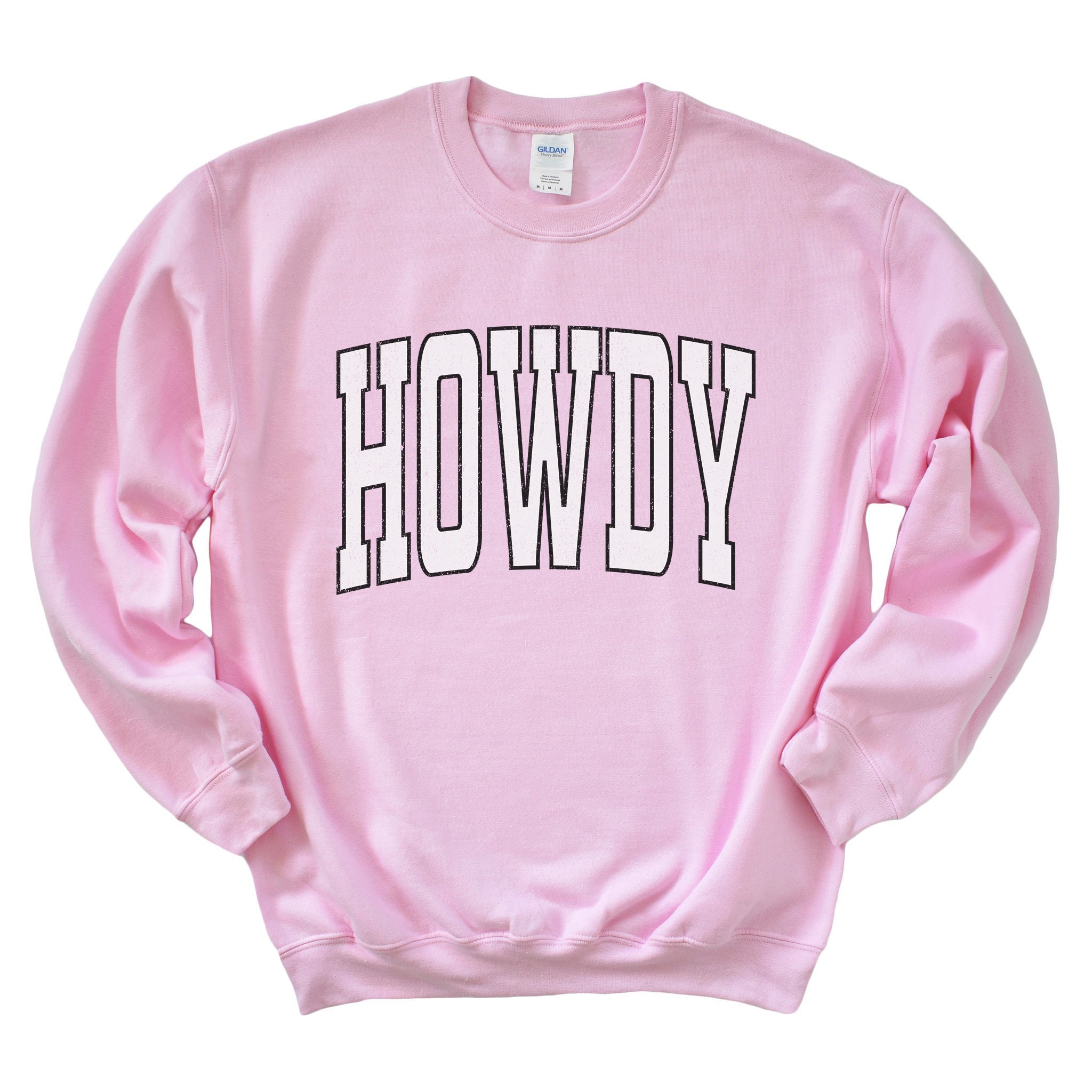 Howdy Sweatshirt Western Crewneck Oversized Varsity Shirt | Etsy
