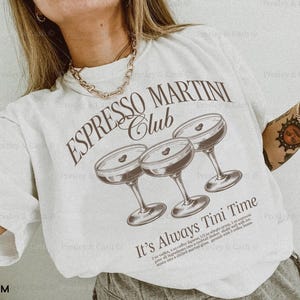 Espresso Martini Club Shirt Comfort Colors Shirt Tini Time TShirt Trendy Espresso Martini Shirt Cocktail Club Tee Espresso Martini Gifts