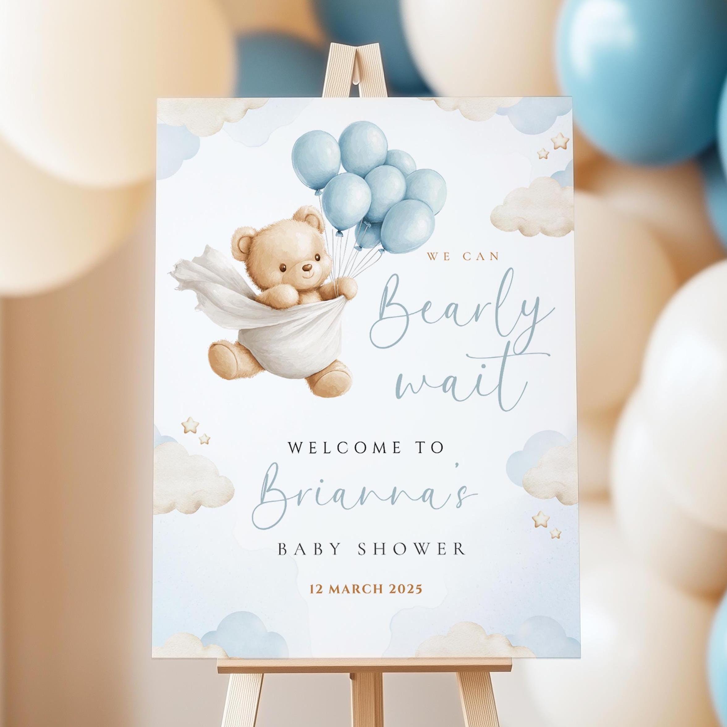 Kit 19 Ballons 'Welcome Baby' - Décoration Neutre Pour Baby Shower, Baptême