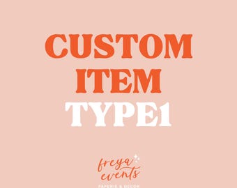 Custom ADD-on Item Type 1