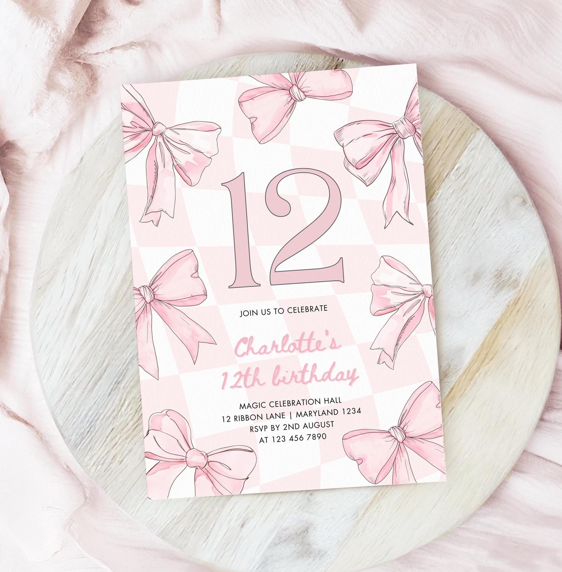 12 biglietti d'invito per il 4° compleanno dei bambini, quarto compleanno, ragazza, ragazzo, volpe, incl. 12 buste, 12 sacchetti/petrolio, 12 adesivi