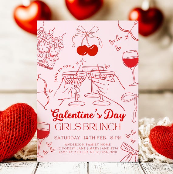 thumbnail image 2 of Happy Galentine's Day Banner Rose Gold Glitter Pink Rose Party Decorations Be My Galentine Theme Ideas Valentine's Favors Girls Gathering Photo Booth Props Ladies Celebration Brunch Backdrop Supplies 2 of 9