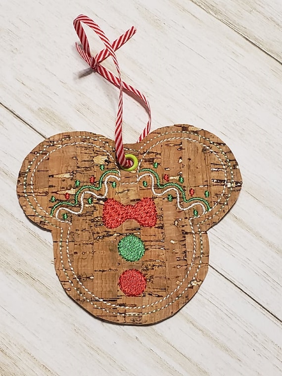 Wooden Ornaments Gingerbread Mice