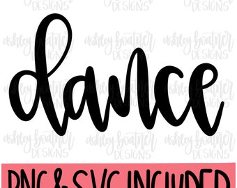 Handbokstäver för dans, PNG SVG | Digital nedladdning