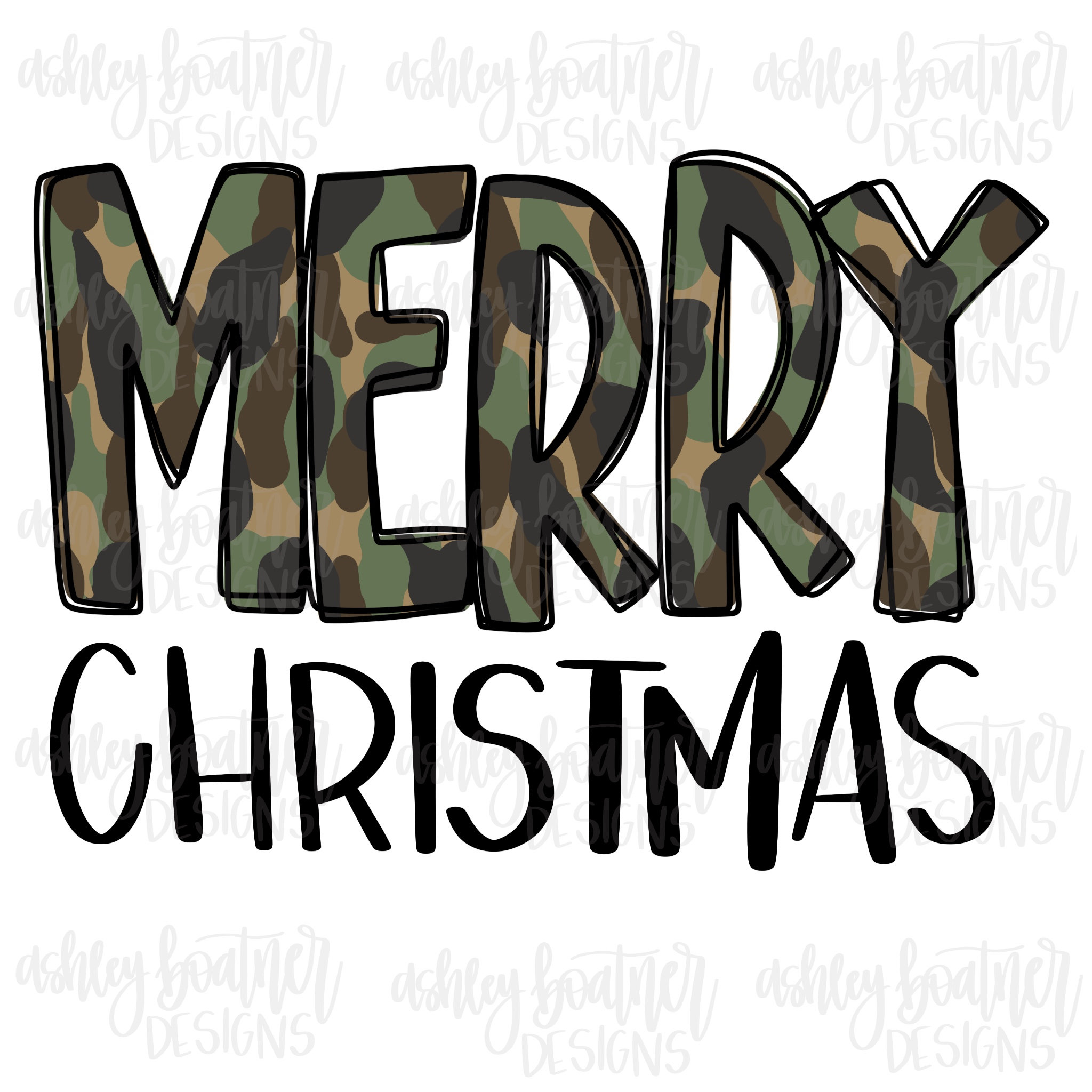 Merry Christmas Camouflage Boy Christmas PNG Sublimation Etsy