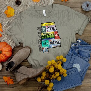 Alabama License Plates | Country Roads Take Me Home PNG | Sublimation Design | Digital Download