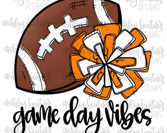 Cheer Mom Sublimation Design | Hand Drawn PNG | Digital Download | Digital Artwork | Sports PNG | Cheer Mama | Orange and White