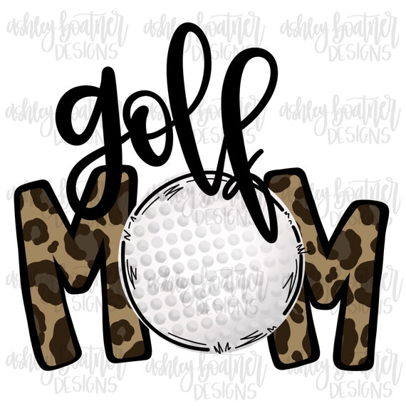 Golf Mom Sublimation Design | Hand Drawn PNG | Digital Download | Digital Artwork | Sports PNG | Golf Mama
