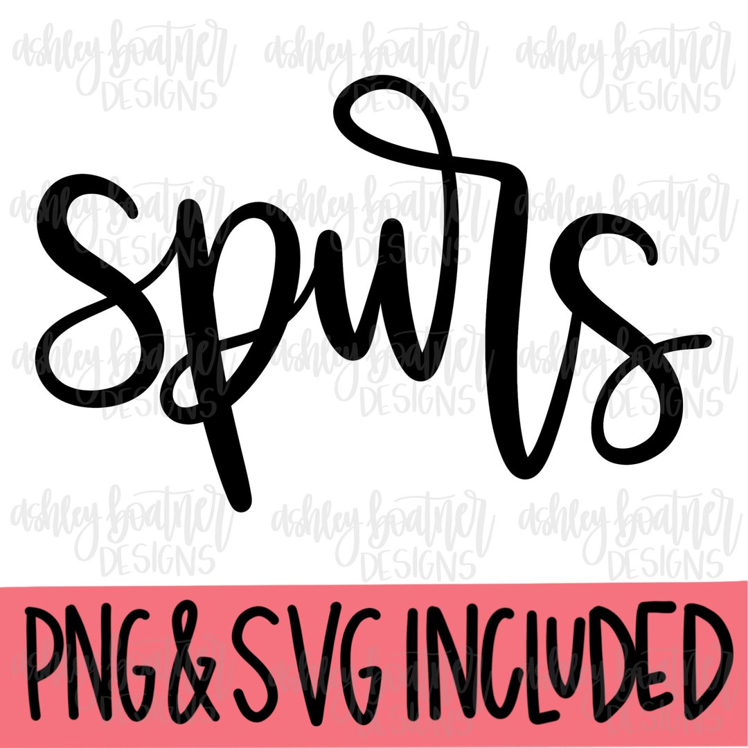 Spurs Mascot Hand Lettered Design | Football SVG | Mascot SVG Download ...