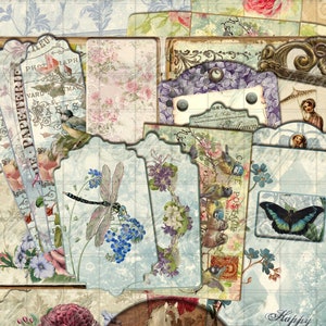 Mother&#39;s Day Junk Journal Add-on Kit - instant digital collage printable download