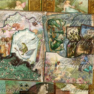 Enchanted Frogs & Fairies Add-on Kit - instant download printable digital pages - fantasy enchanted forest