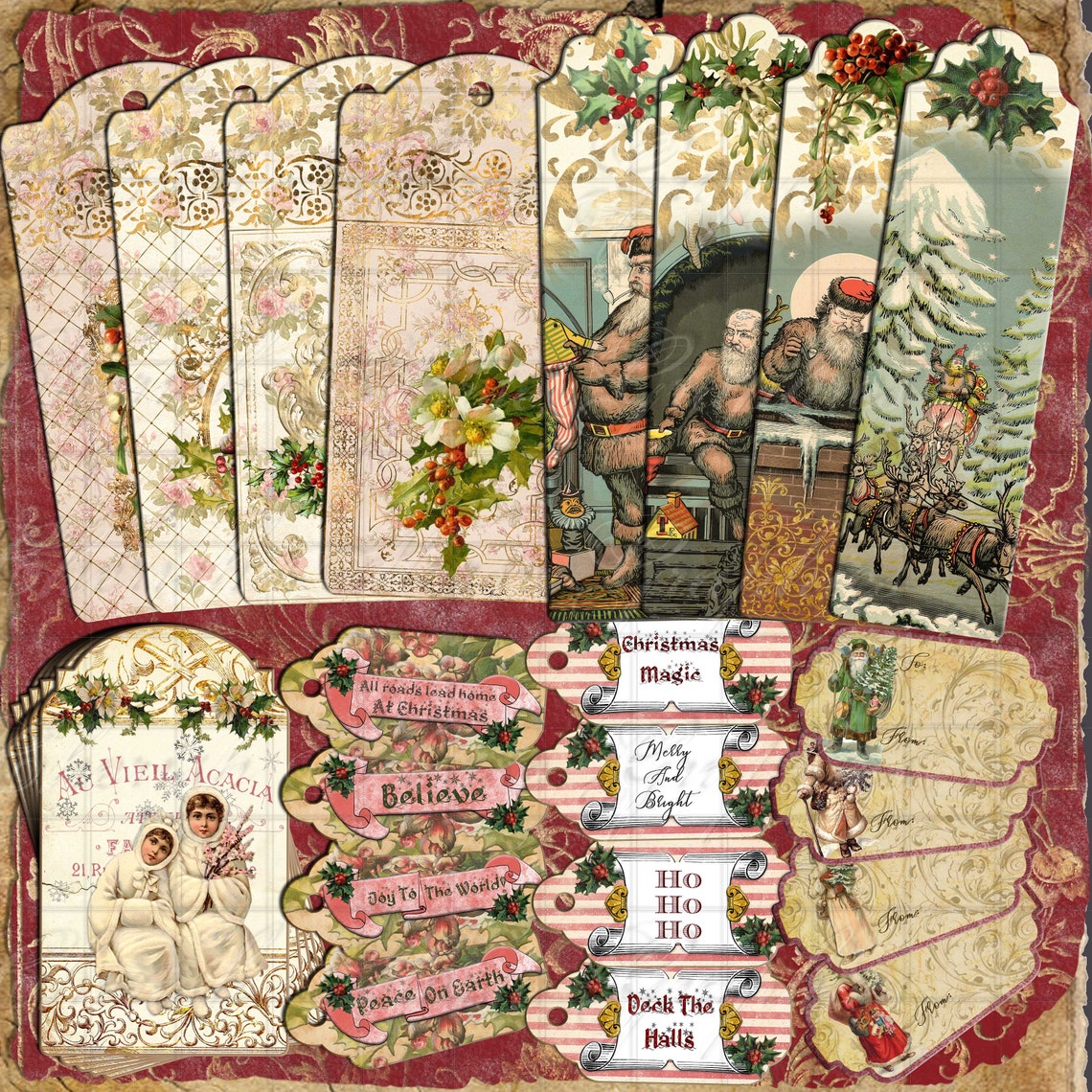 Christmas Add on Kit for Joyeux Noel Junk Journal Instant Etsy