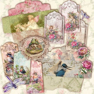 Kit diario per taccuino da viaggio Digital Fairy 4.375" x 8.375" - download istantaneo STAMPA e ASSEMBLAGGIO - formato TN
