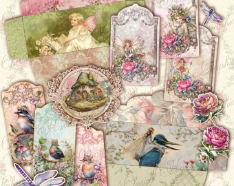 Fairy Travel Journal Kit – Printable TN Insert, Stickers (Digital Download)