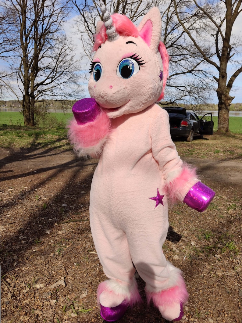 Unicorn costume. Unicorn mascot. Mascot costume. Mascotte. Etsy