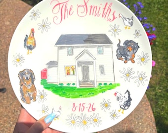 Hand Painted Custom Plate
