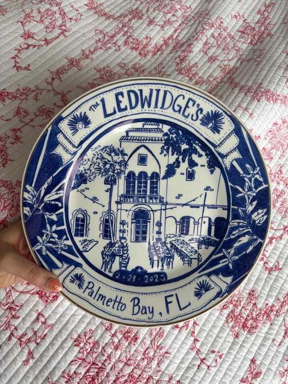 Hand Painted Custom Plate