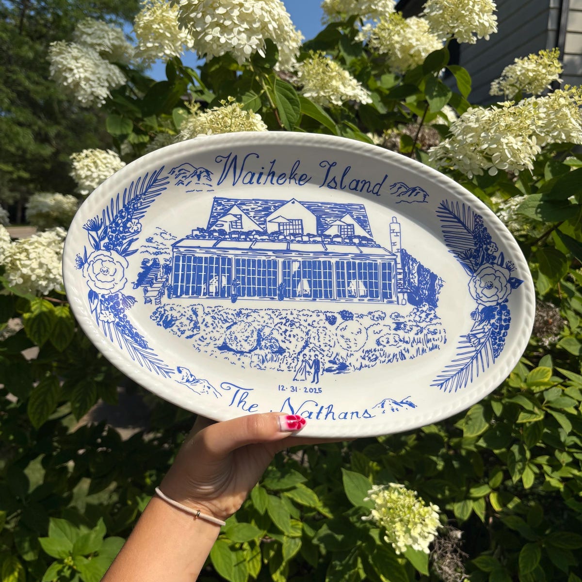 Custom Greek Wedding Platter