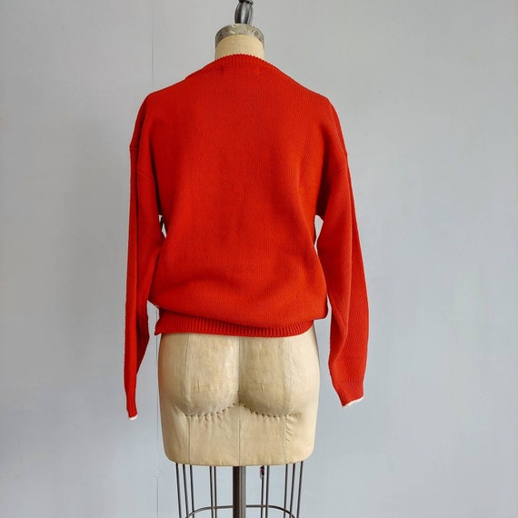 Red Sweater with Flowers - image 4